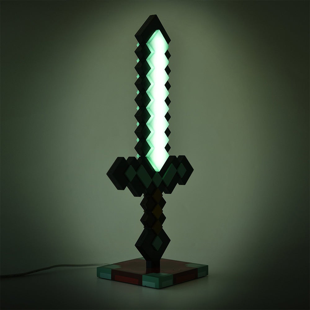 Minecraft -Official 3D Diamond Sword Desk Lamp