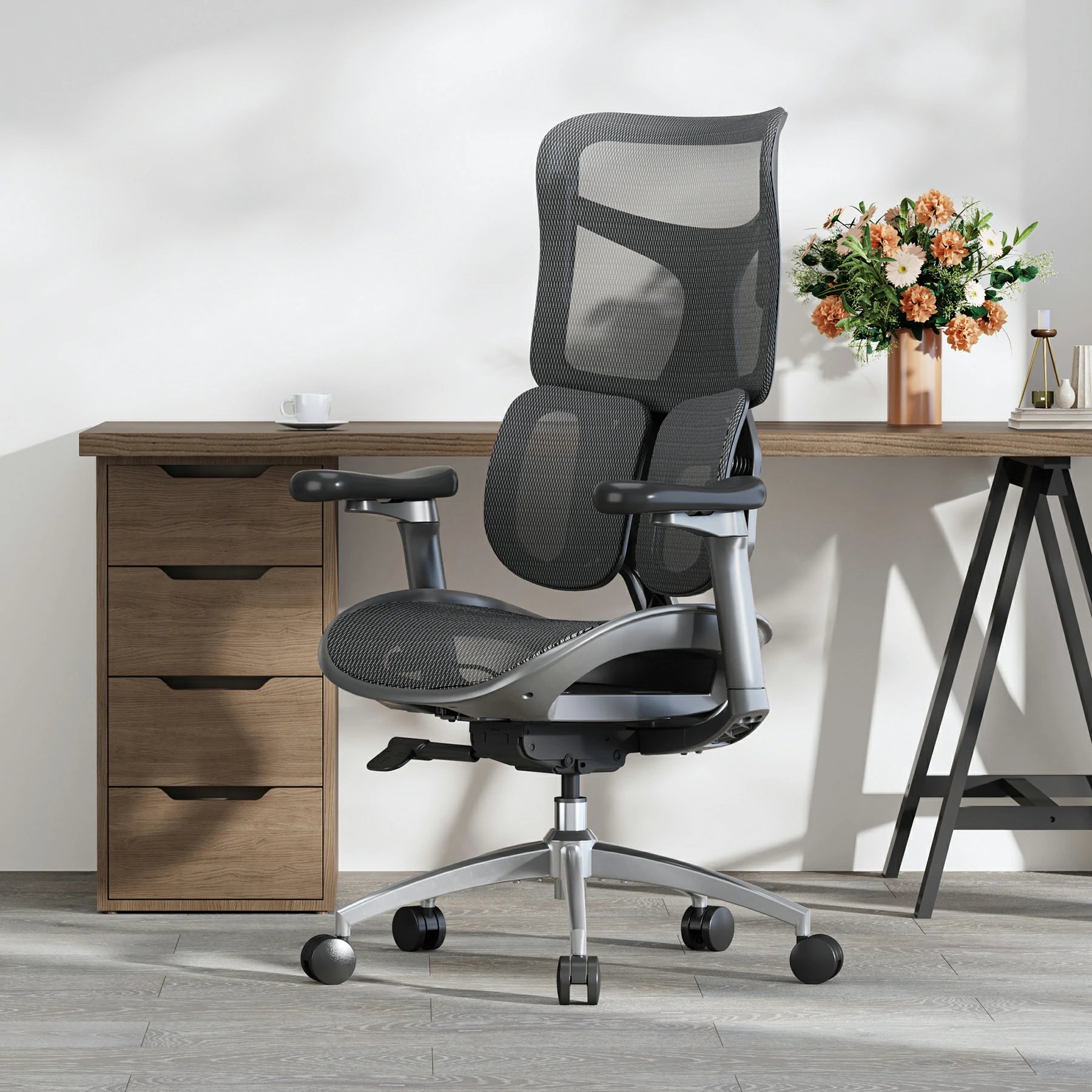 S100 Ergonomic Office Chair with Double Dynamic Lumbar Support