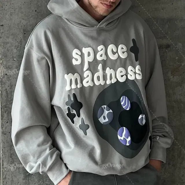 New Street puff print hoodies 3D Y2k Clothes Tops Sweatshirt Women Goth Streetwear Grunge Harajuku Clothing Oversized Hoodie