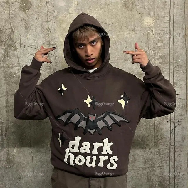 New Street puff print hoodies 3D Y2k Clothes Tops Sweatshirt Women Goth Streetwear Grunge Harajuku Clothing Oversized Hoodie