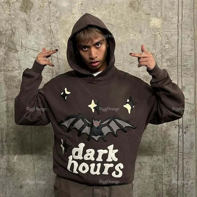 New Street puff print hoodies 3D Y2k Clothes Tops Sweatshirt Women Goth Streetwear Grunge Harajuku Clothing Oversized Hoodie
