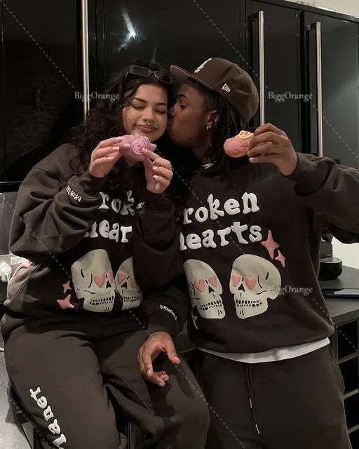 New Street puff print hoodies 3D Y2k Clothes Tops Sweatshirt Women Goth Streetwear Grunge Harajuku Clothing Oversized Hoodie