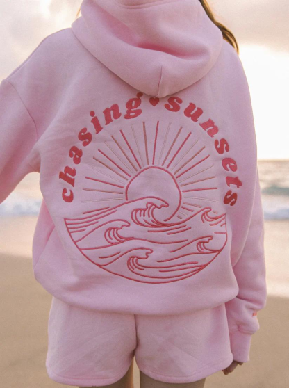 VynAura Sunset Waves Hoodie For 2024