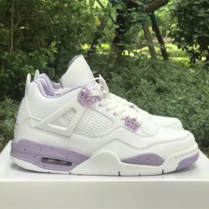 Aithtr Jordthtan 4 Retro 'Thunder' Unisex White purple