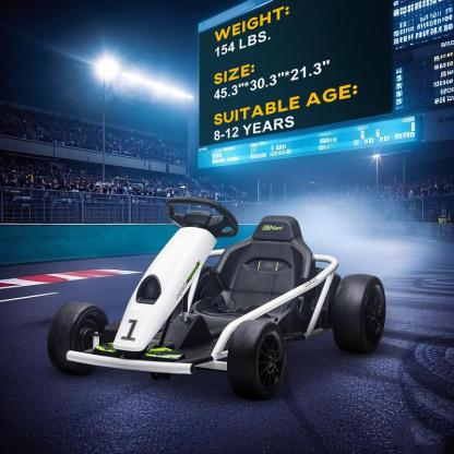 ⏰ LAST DAY 50% OFF 💥24V Drifting Go Kart (7.5/8.1mph, Music)