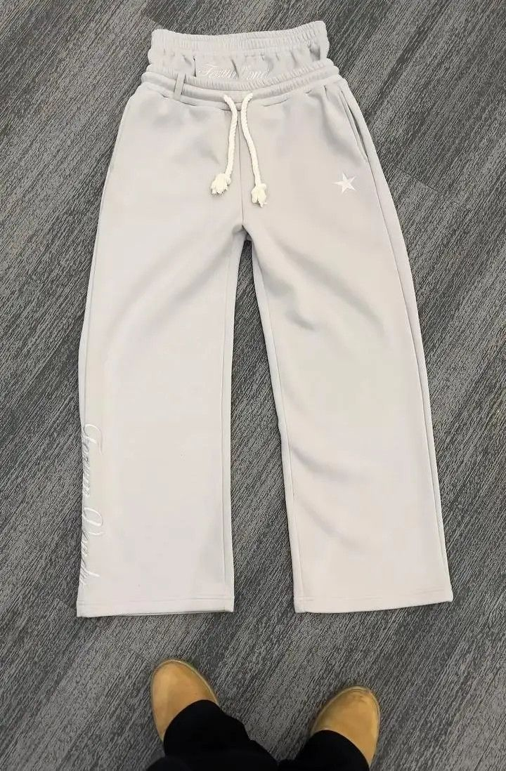 Double drawstring sweatpants