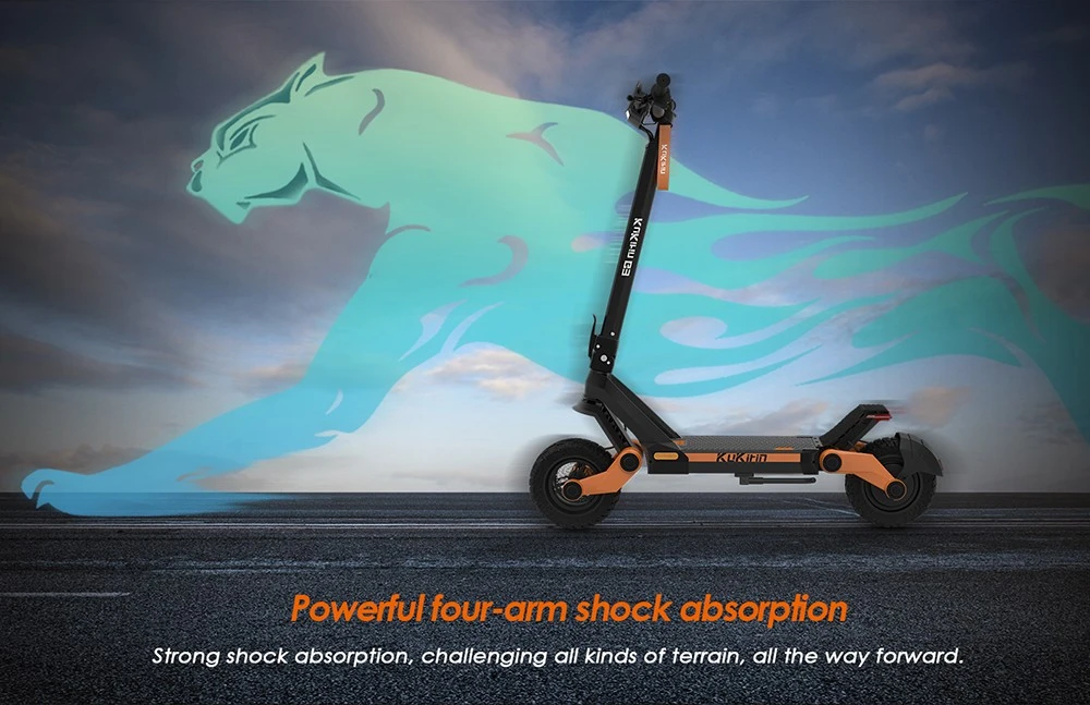 KuKirin G3 Adventurers Electric Scooter 10.5 Inch Off-road 1200W Rear Motor 52V 18Ah Lithium battery Max Speed 50KM/H Touchable Display Control Panel TPU Suspension System IPX4