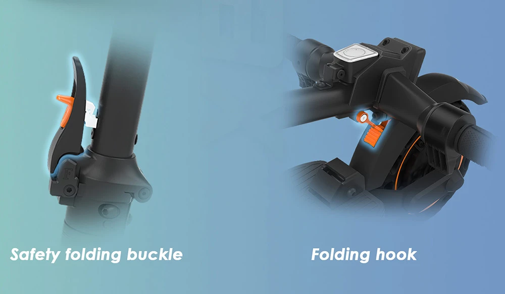 KuKirin S1 Max Foldable Electric Scooter, 350W Motor, 36V 10.4Ah Battery, 8 inch Tires, 30km/h Max Speed, 39km Range, Front Electronic Brake, Rear Spring Shock Absorption, Smart Display