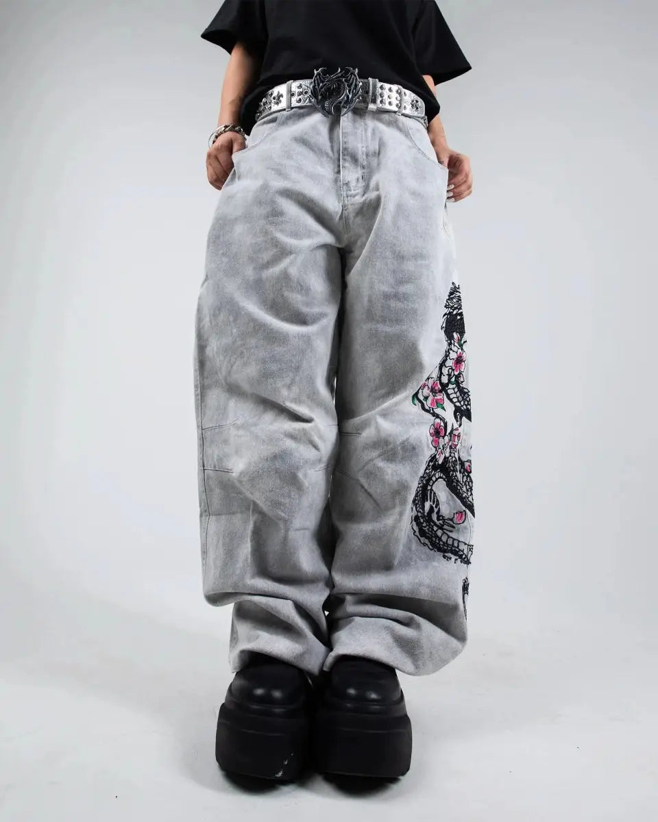 "Dragon" Jeans (White)