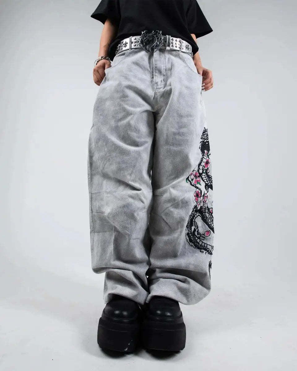 "Dragon" Jeans (White)