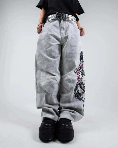 "Dragon" Jeans (White)