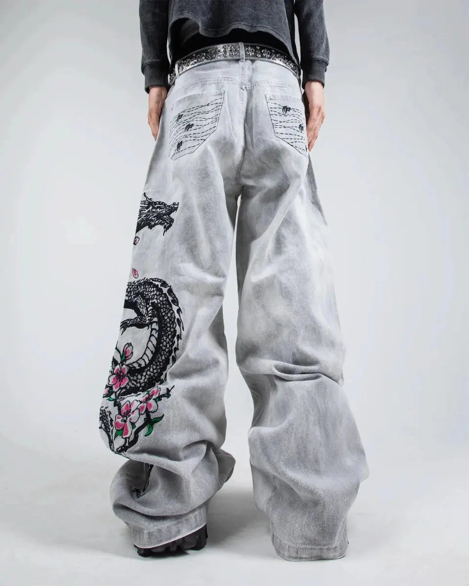"Dragon" Jeans (White)