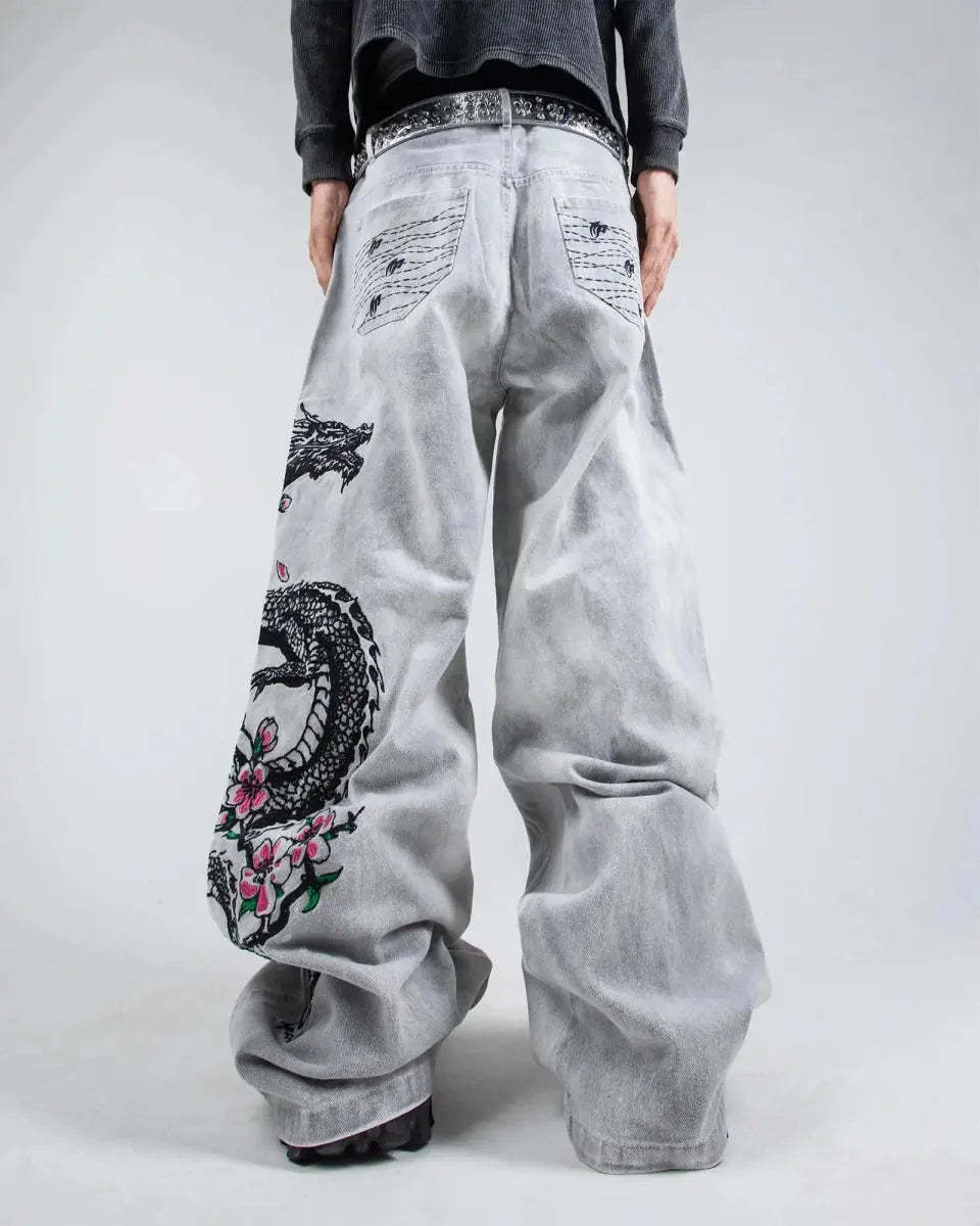 "Dragon" Jeans (White)