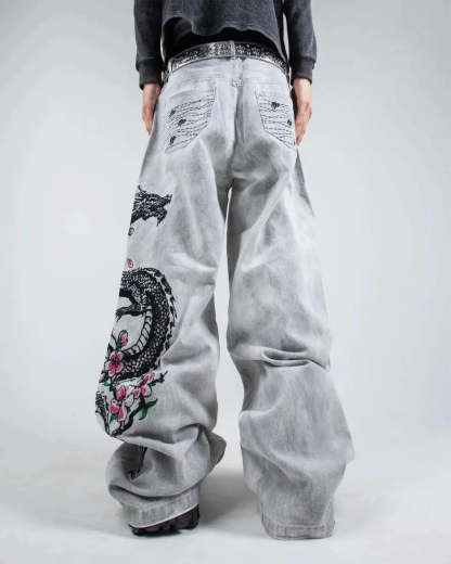 "Dragon" Jeans (White)