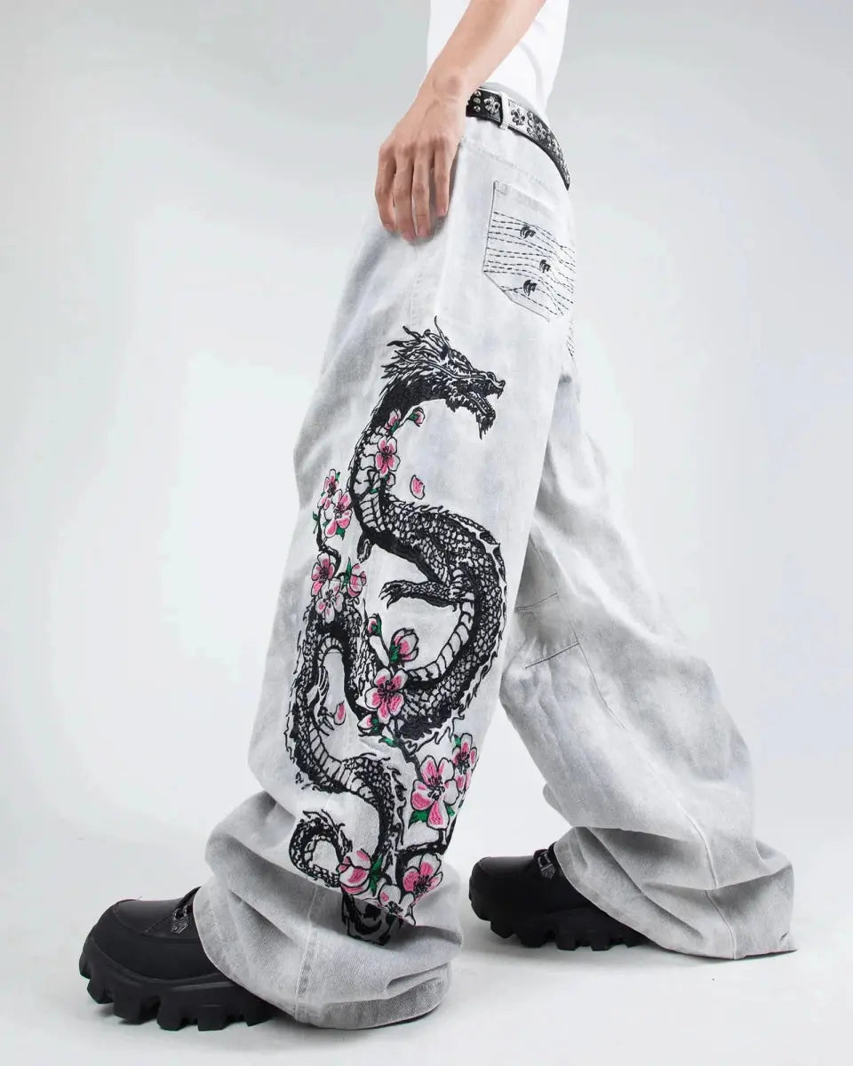 "Dragon" Jeans (White)