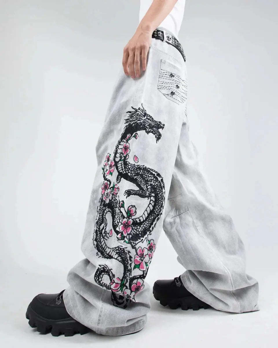 "Dragon" Jeans (White)