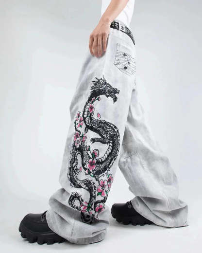"Dragon" Jeans (White)