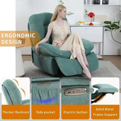 Spring Sale - Power Rocker Recliner Chair with Vibrating Massage