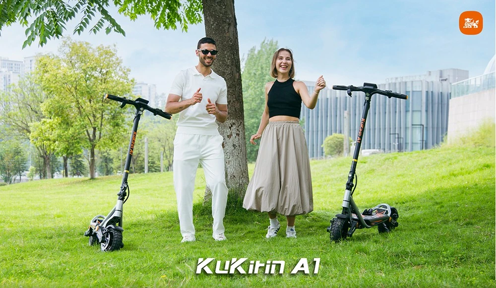 Kukirin A1 Folding Electric Scooter, 800W Motor, 48V 13Ah Battery, 10 inch Vacuum Tire, 45km/h Max Speed, 45km Range, Front & Rear Disc Brake, Front & Rear Shock Absorption