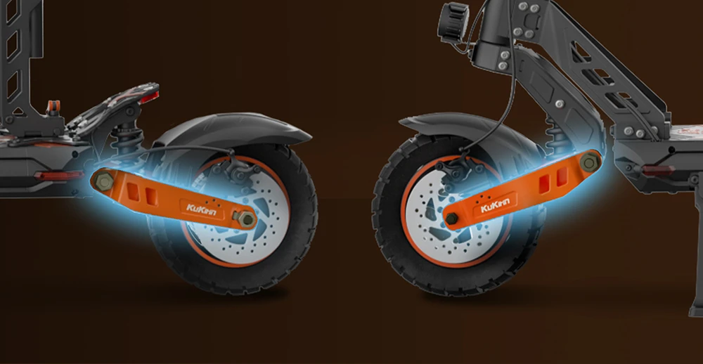 KuKirin G2 Max Electric Scooter 10 Inch Off-road Tires 1000W Motor 55Km/h Max Speed 48V 20Ah Battery 80km Range 120KG Max Load Detachable Seat Adjustable Height