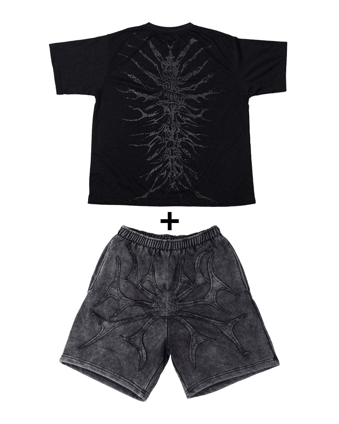 PHANTOM TROUPE SHORTS+GHOUL ONYX TEE
