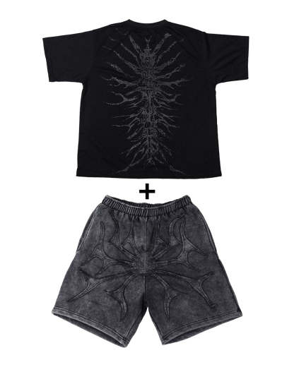 PHANTOM TROUPE SHORTS+GHOUL ONYX TEE