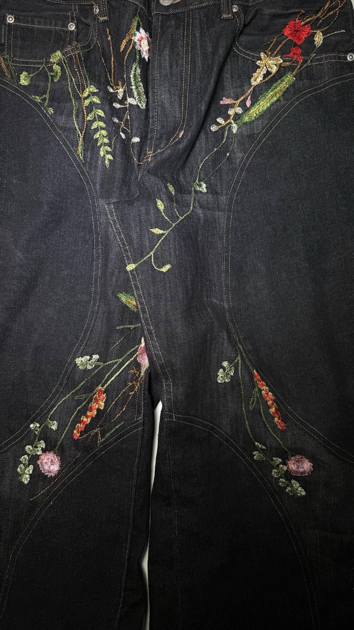 floral denim