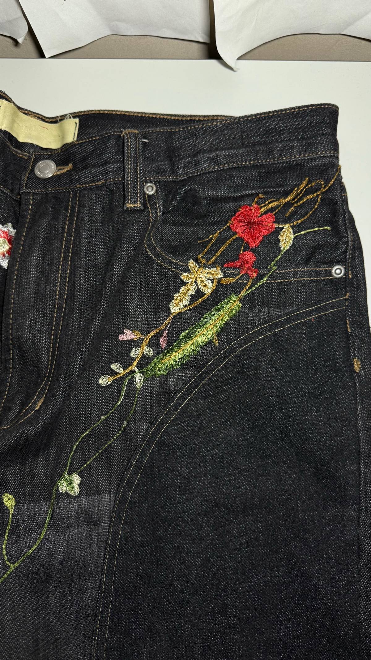 floral denim