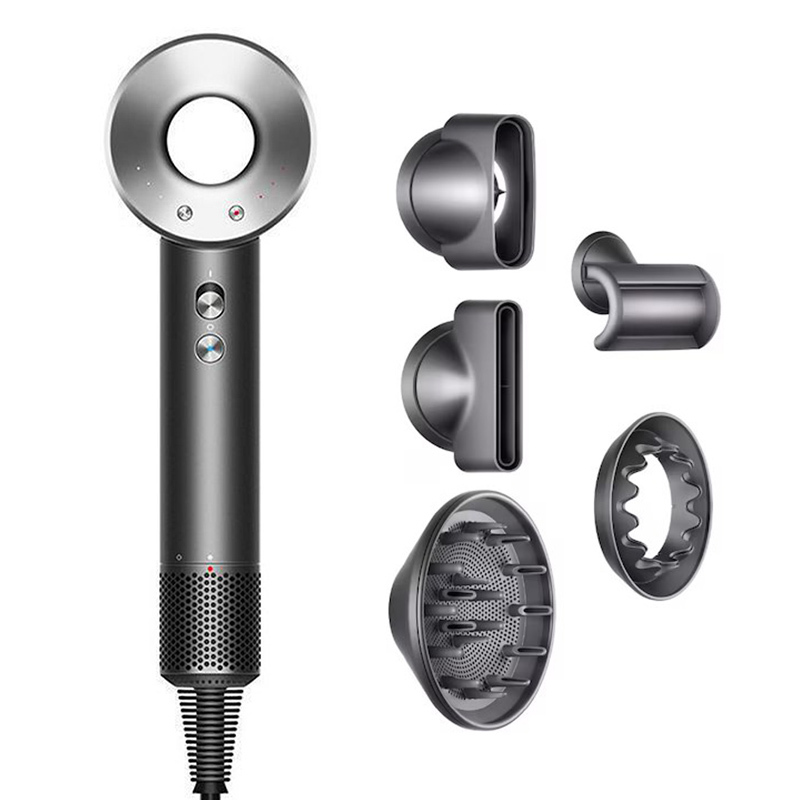 Uscator de par ultra puternic, Ioni Negativi, 110000 RPM viteza mare, foarte silentios, 1600w, 5 Capete diferite-smartsfamily