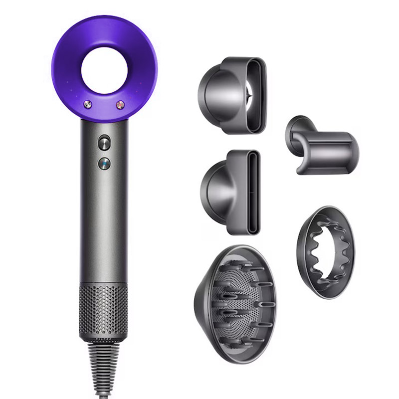 Uscator de par ultra puternic, Ioni Negativi, 110000 RPM viteza mare, foarte silentios, 1600w, 5 Capete diferite-smartsfamily