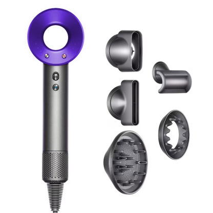 Uscator de par ultra puternic, Ioni Negativi, 110000 RPM viteza mare, foarte silentios, 1600w, 5 Capete diferite-smartsfamily