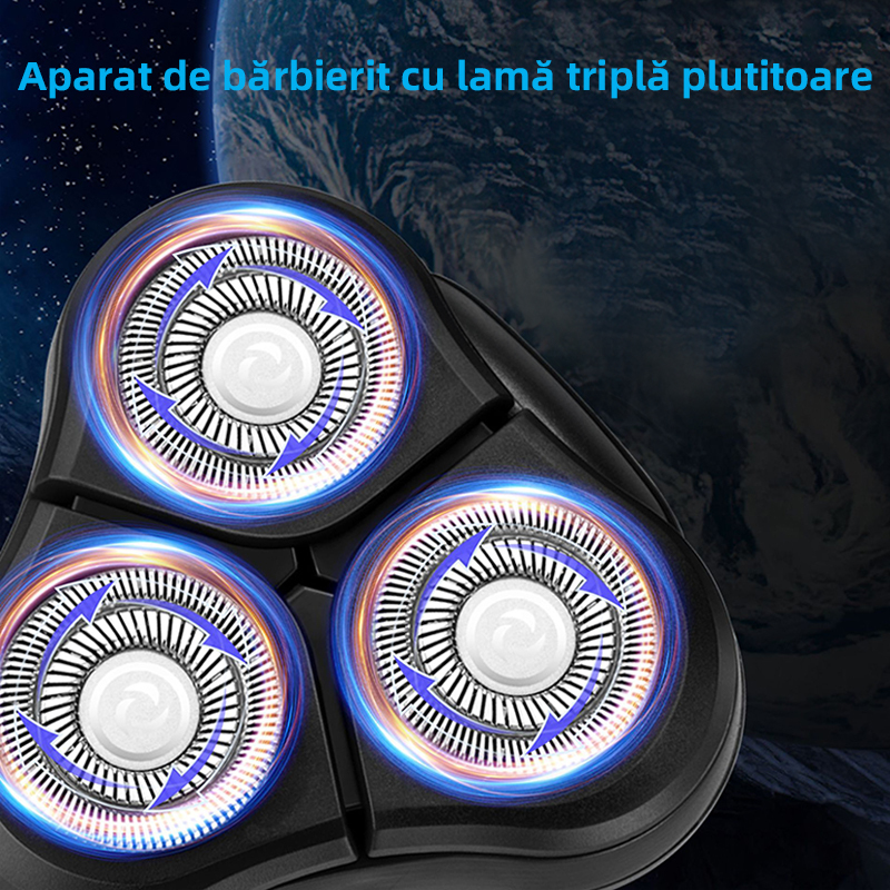 Aparat de ras electric multifunctional, lavabil pentru barbati