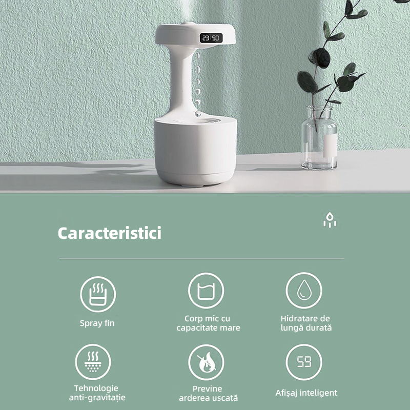 Umidificator inteligent antigravitațional