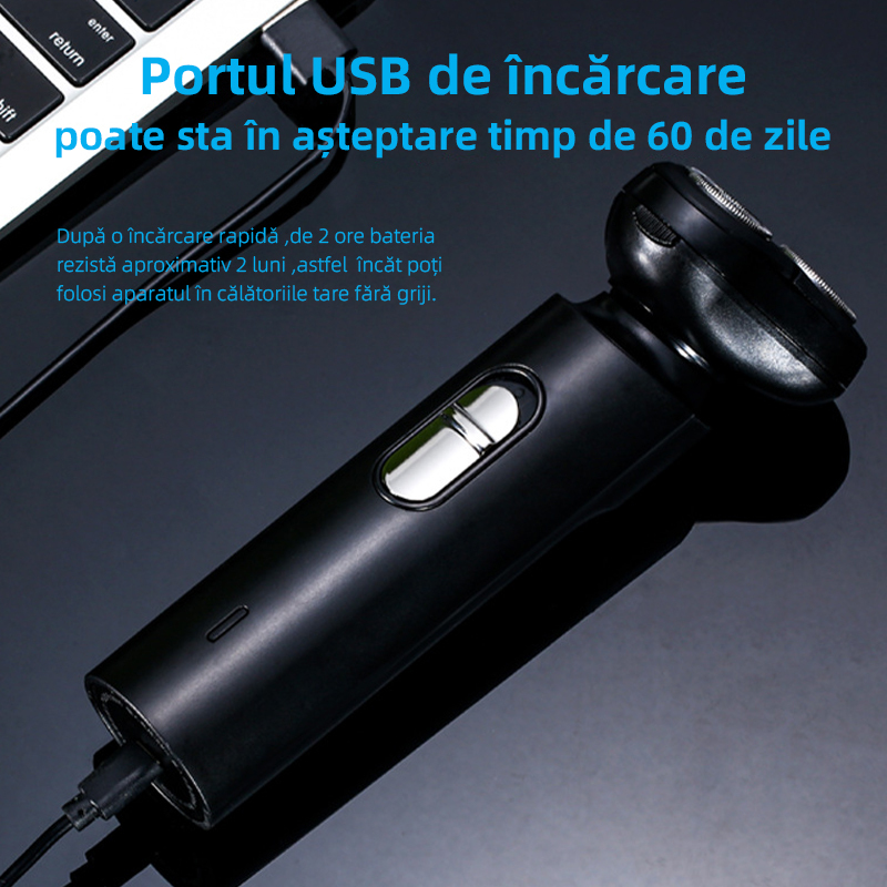 Aparat de ras electric multifunctional, lavabil pentru barbati