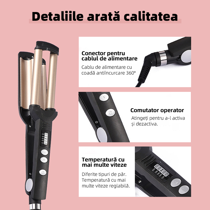 Ondulator automat - ondulator francez, ondulator de lana, ondulator mare, ondulator ondulat