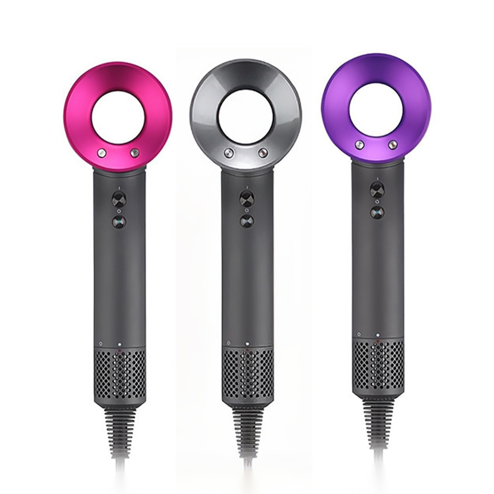 Uscator de par ultra puternic, Ioni Negativi, 110000 RPM viteza mare, foarte silentios, 1600w, 5 Capete diferite-smartsfamily