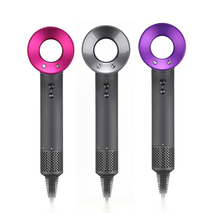 Uscator de par ultra puternic, Ioni Negativi, 110000 RPM viteza mare, foarte silentios, 1600w, 5 Capete diferite-smartsfamily