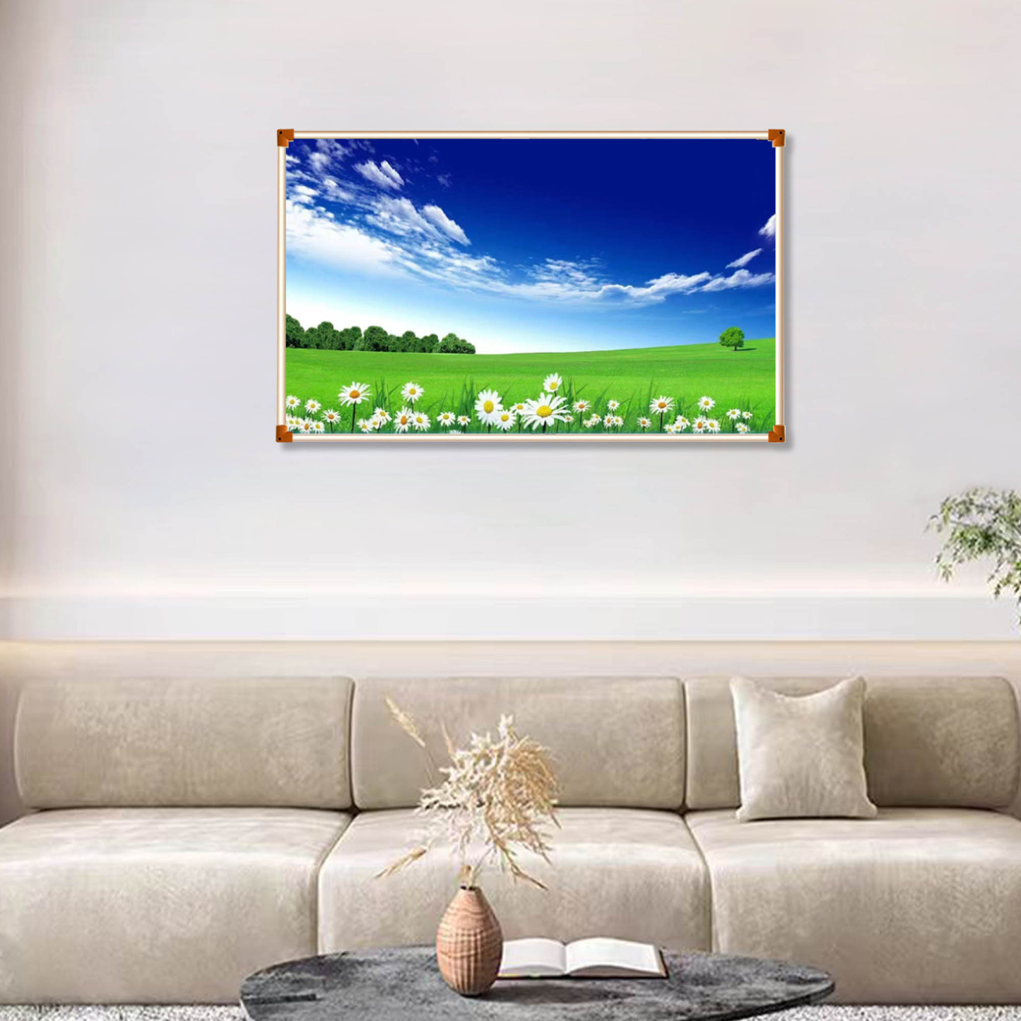 Grafene Panou decorativ pentru Încălzire, 500W TRIO , Margareta, 100*60cm, 40-60 secunde incalzire rapida, Frumos și durabil-smartsfamily