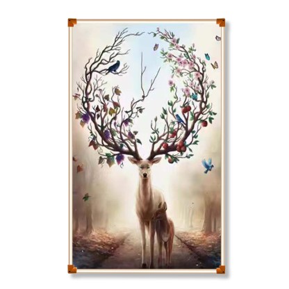 Grafene Carbon Cristale Incalzitor cu infrarosu 500W TRIO, Cerb, 60*100cm, Silențio, Economisire a energiei, Certificat CE-smartsfamily