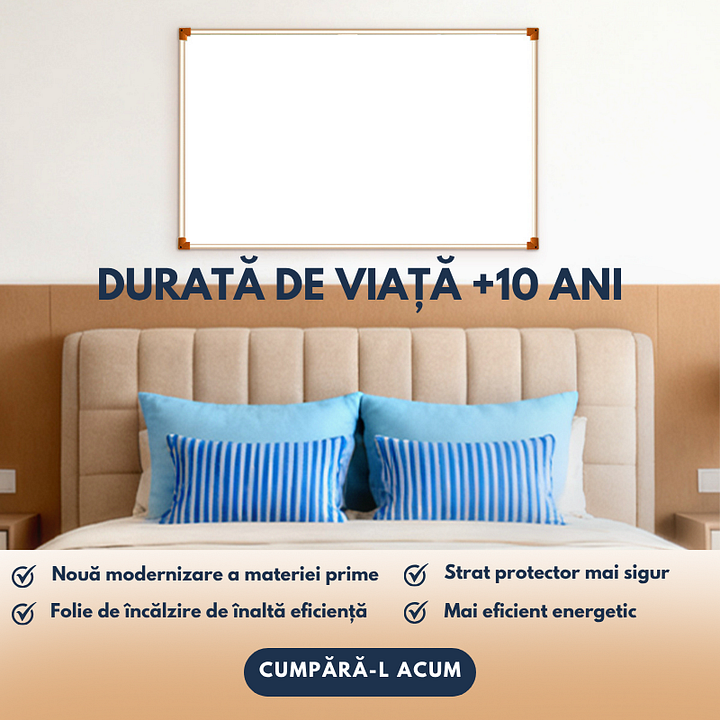 Grafene Carbon Cristale Panouri Radiante cu infrarosu 500W TRIO, Certificat CE, Mai multe încălzitoare în paralel pentru zone de încălzire mai mari