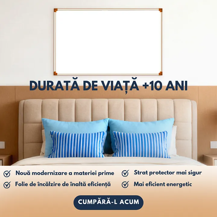 Grafene Carbon Cristale Panouri Radiante cu infrarosu 500W TRIO, Certificat CE, Mai multe încălzitoare în paralel pentru zone de încălzire mai mari