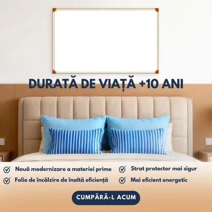 Grafene Carbon Cristale Panouri Radiante cu infrarosu 500W TRIO, Certificat CE, Mai multe încălzitoare în paralel pentru zone de încălzire mai mari