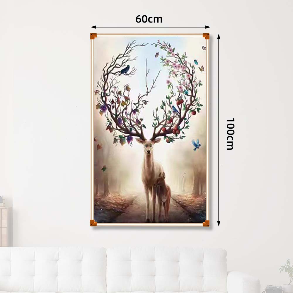 Grafene Carbon Cristale Incalzitor cu infrarosu 500W TRIO, Cerb, 60*100cm, Silențio, Economisire a energiei, Certificat CE-smartsfamily