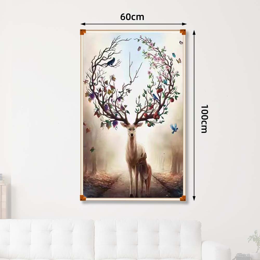 Grafene Carbon Cristale Incalzitor cu infrarosu 500W TRIO, Cerb, 60*100cm, Silențio, Economisire a energiei, Certificat CE-smartsfamily