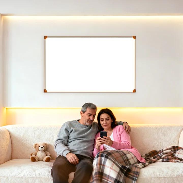 Grafene Carbon Cristale Panouri Radiante cu infrarosu 500W TRIO, Certificat CE, Mai multe încălzitoare în paralel pentru zone de încălzire mai mari