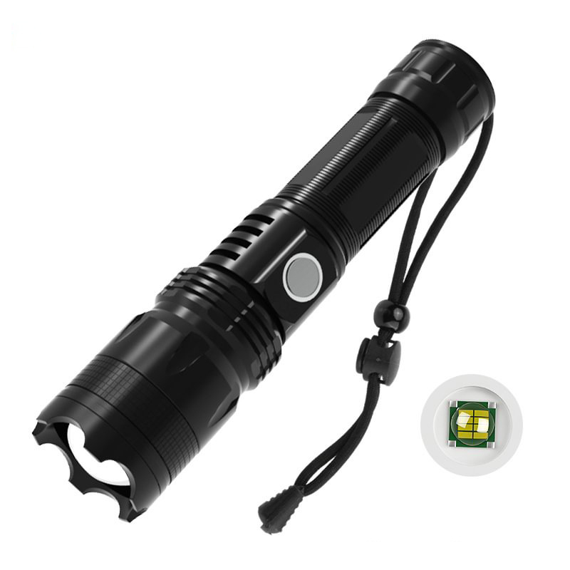 Lanternă tactică cu laser cu încărcare LED cu lumină puternică