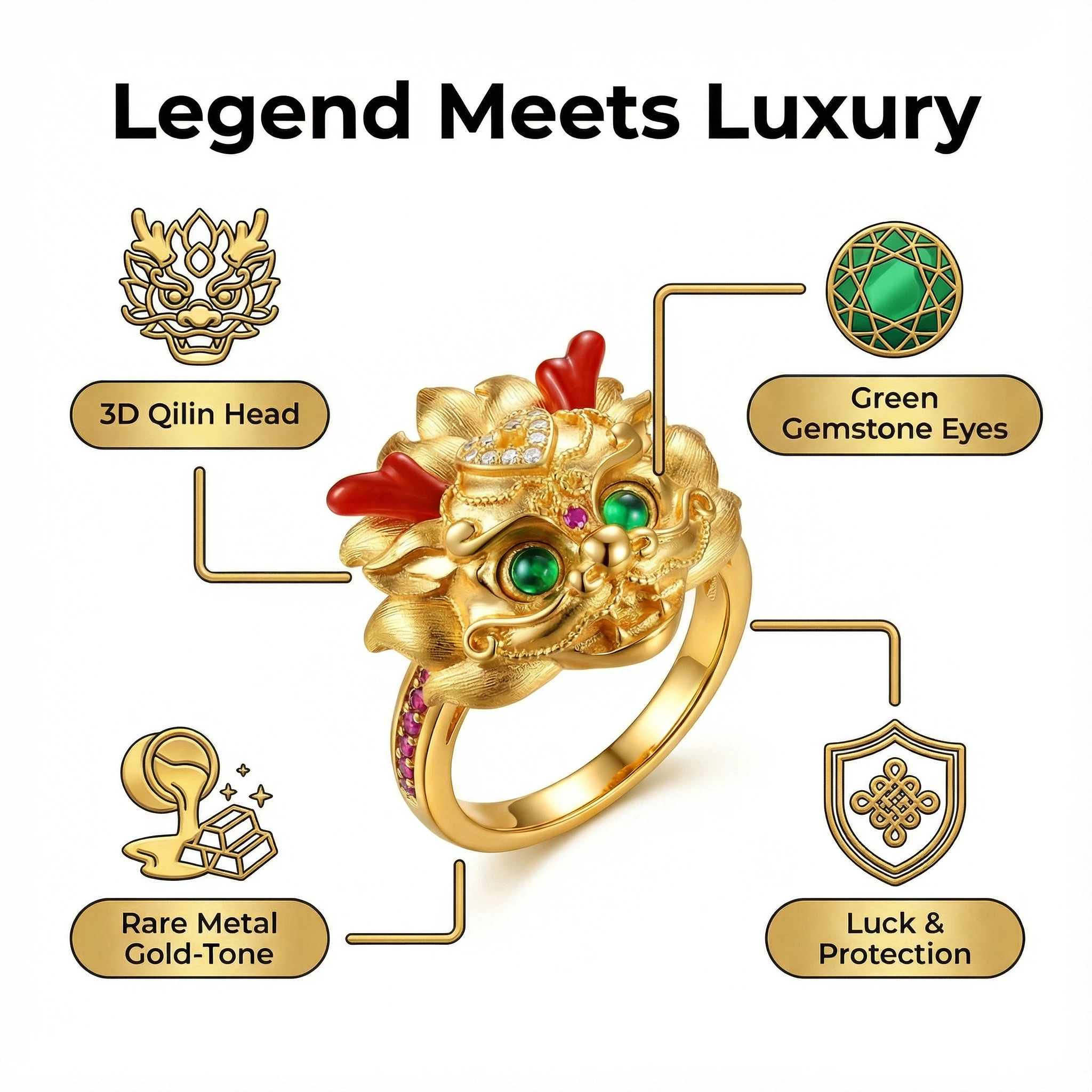 Limited Edition Qilin Guardian Ring