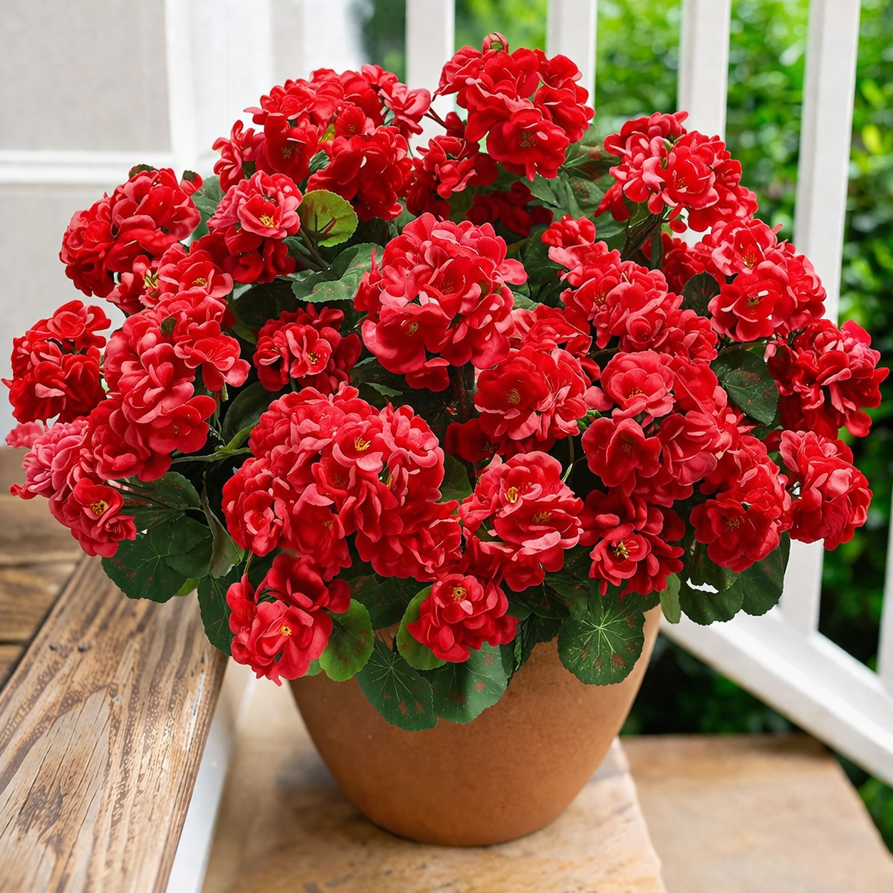 75% OFF 🌸 UV Resistant Artificial Geranium Flowers – Fade-Proof, Ultra Realistic Outdoor Planter Decor