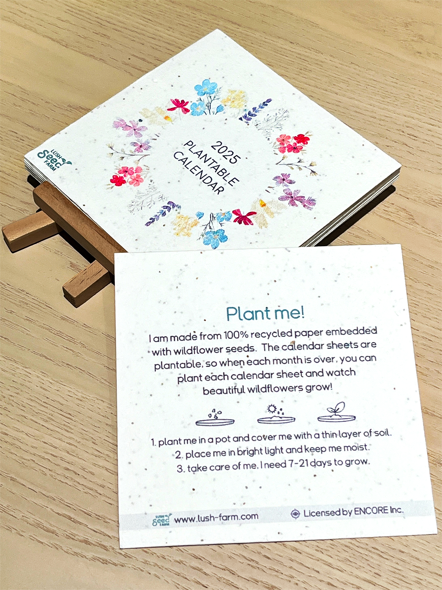 ✨Last Day 49% OFF ⏰ - 🌱Plantable Desk Calendar 2025 with Easel - Gift idea🎁