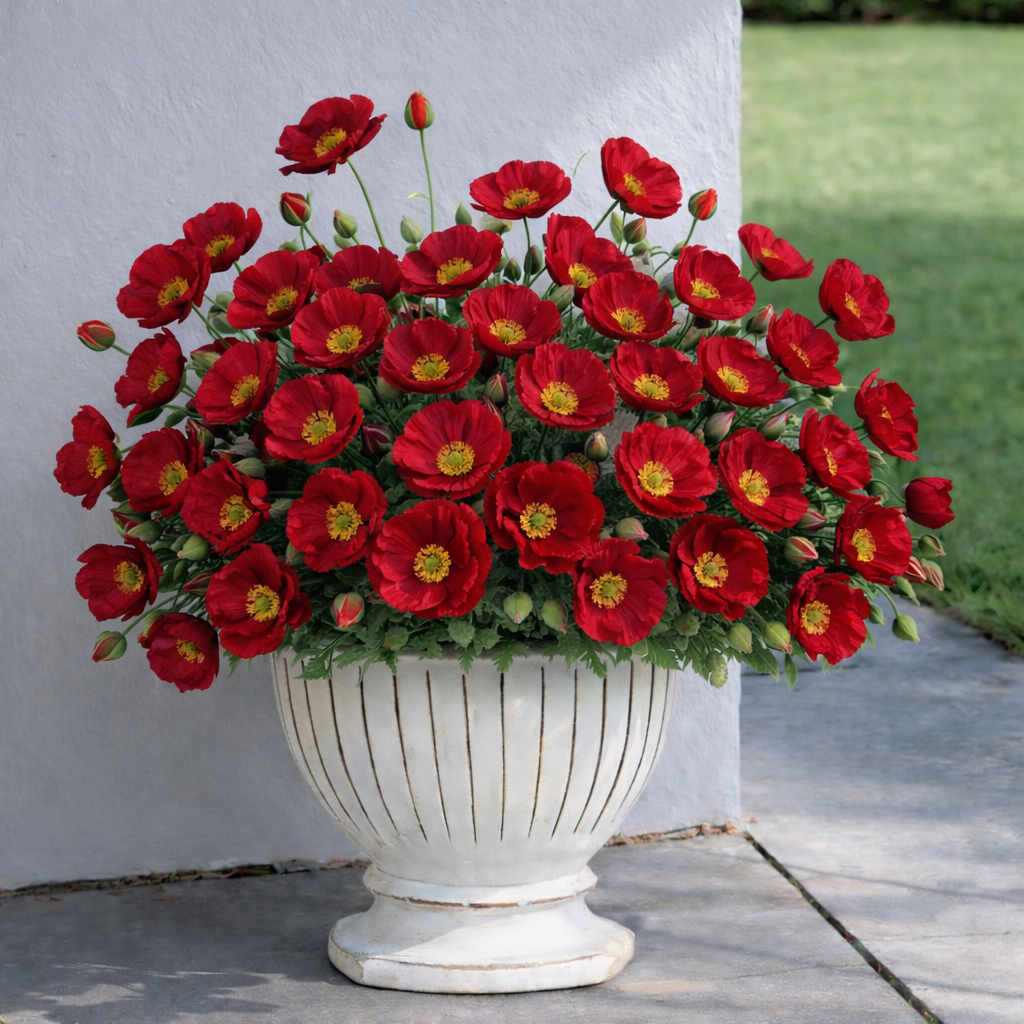 75% OFF 🔥 Delicate Faux Poppy Flowers — Light, Airy & Naturally Beautiful 🌸